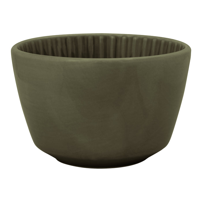 vtwonen Relievo Schaal Ø 12,5 cm - Set van 4 - Donkergroen