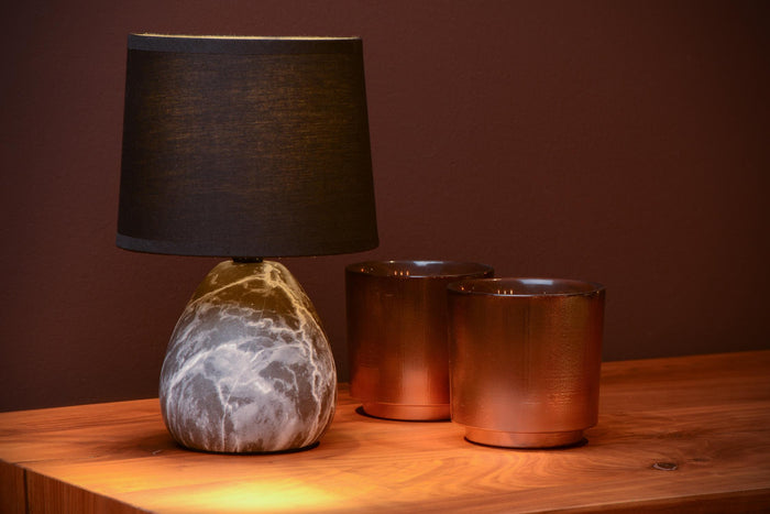 Lucide MARMO Tafellamp - Zwart