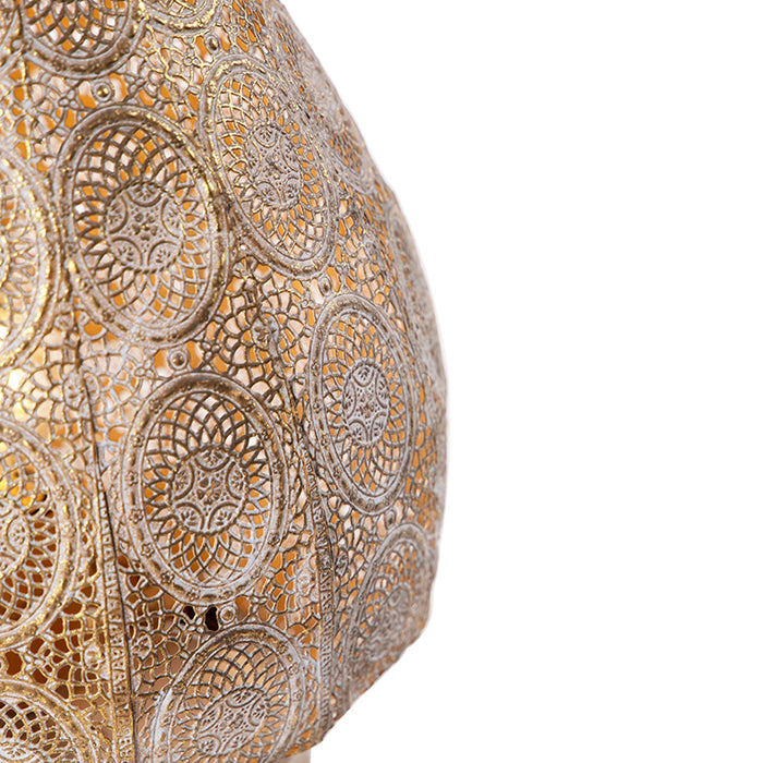 QAZQA Tafellamp mowgli - Goud|messing - Oosters - D 280mm