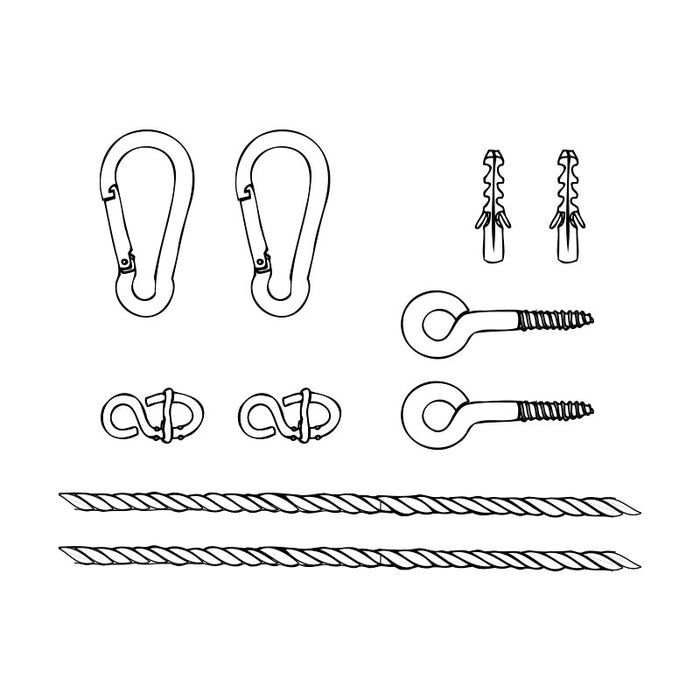 Luilak hangmat Ibiza Beach 350 met bevestigingsset