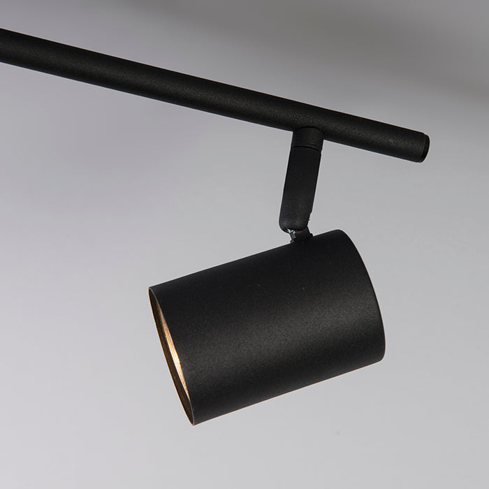 QAZQA Moderne spot zwart kantelbaar 3-lichts - Jeana