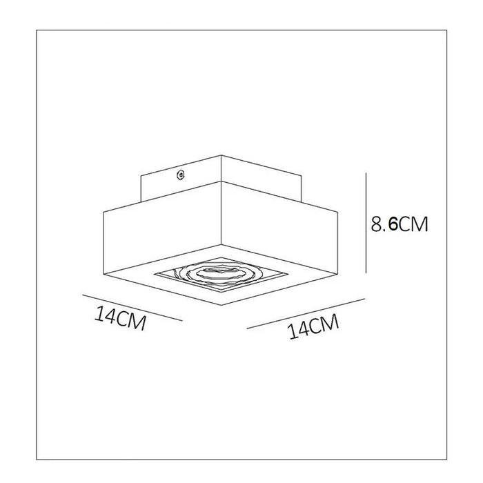 Artdelight Spot Bosco Zwart 1 Lichts GU10