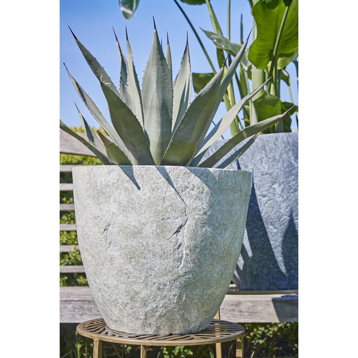 Mica Decorations Bravo Bloempot - H40 x Ø45 cm - Lichtgrijs Slate