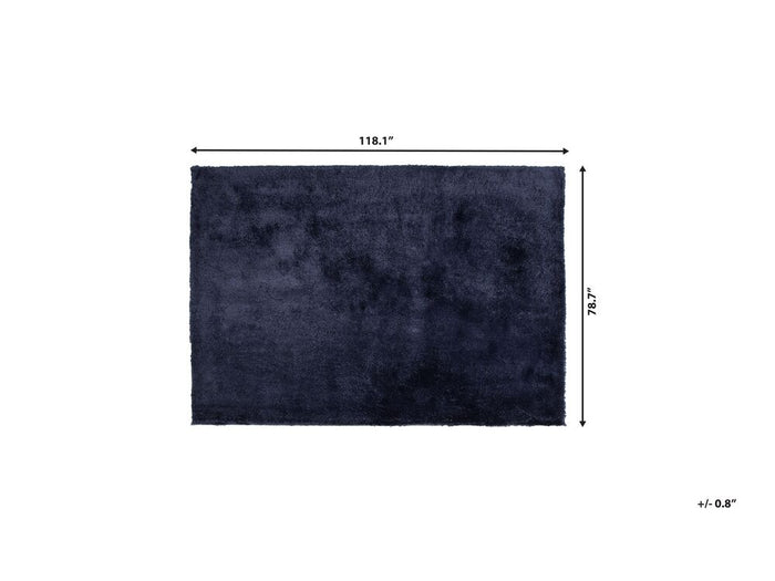 Beliani-EVREN -Shaggy vloerkleed-Blauw-200 x 300 cm-Polyester