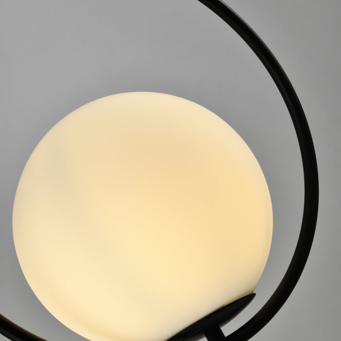 QUVIO Hanglamp glas rond zwart - QUV5122L-BLACK