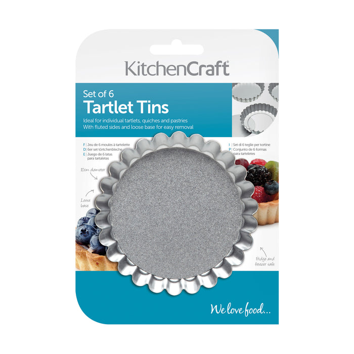 KitchenCraft Bakvorm Mini Ø 10 cm - 6 st.