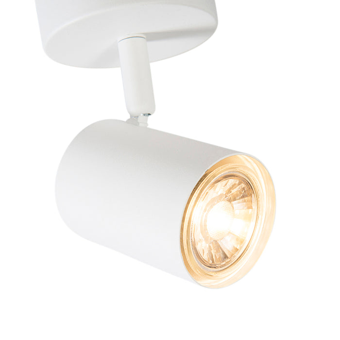 QAZQA Moderne plafondspot wit kantelbaar - Jeana