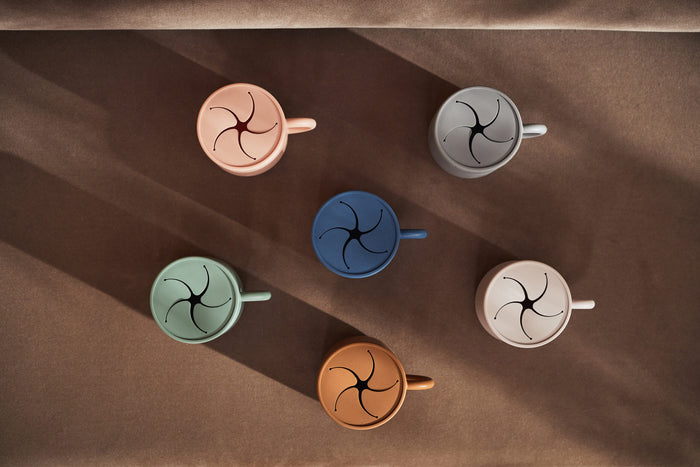 Jollein siliconen snack cup ash green (7 centimeter x 10 centimeter)