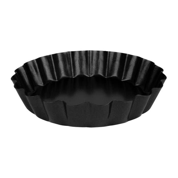 Krumble Mini Quiche vormpjes - Metaal - Zwart - Set van 6