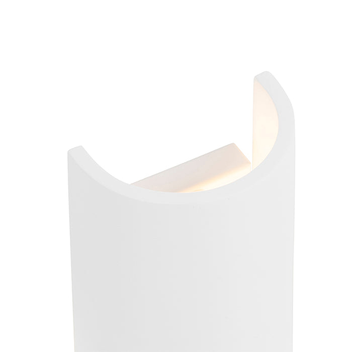 QAZQA Moderne wandlamp wit rond - Colja Novo