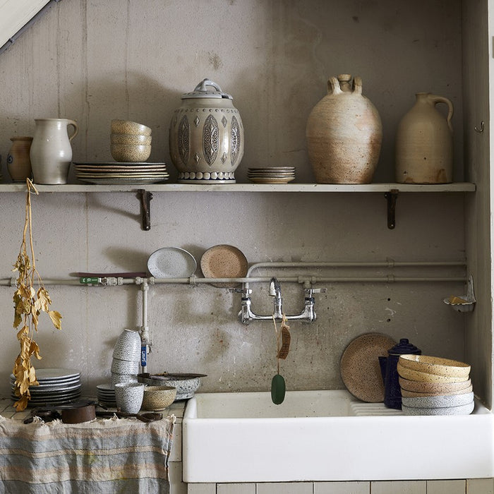 HKliving Gradient Ceramics Dessertbord Ø 16 cm - Set van 2