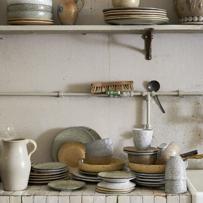 HKliving Gradient Ceramics Dessertbord Ø 16 cm - Set van 2