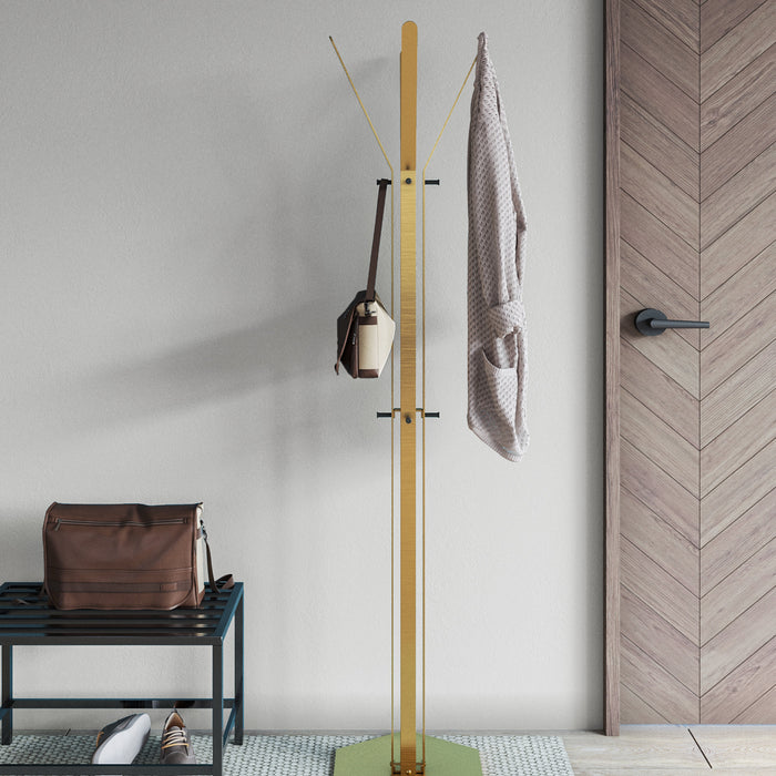 Gorillz Stack - Kapstok Staand - Industrieel design - Goud