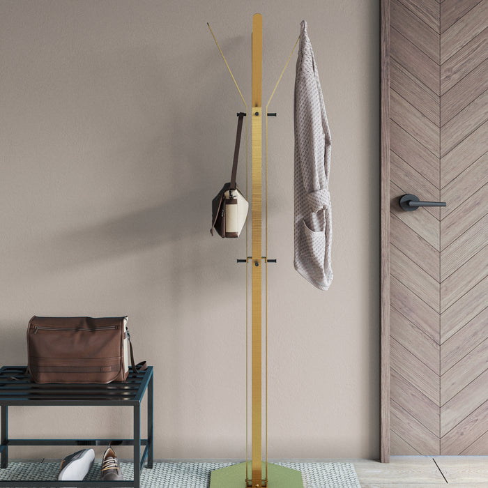 Gorillz Stack - Kapstok Staand - Industrieel design - Goud