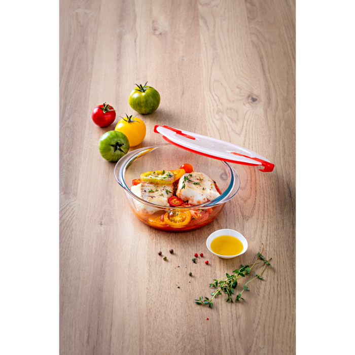 Schaal Rond met Deksel, 14 cm - Pyrex | Cook & Heat