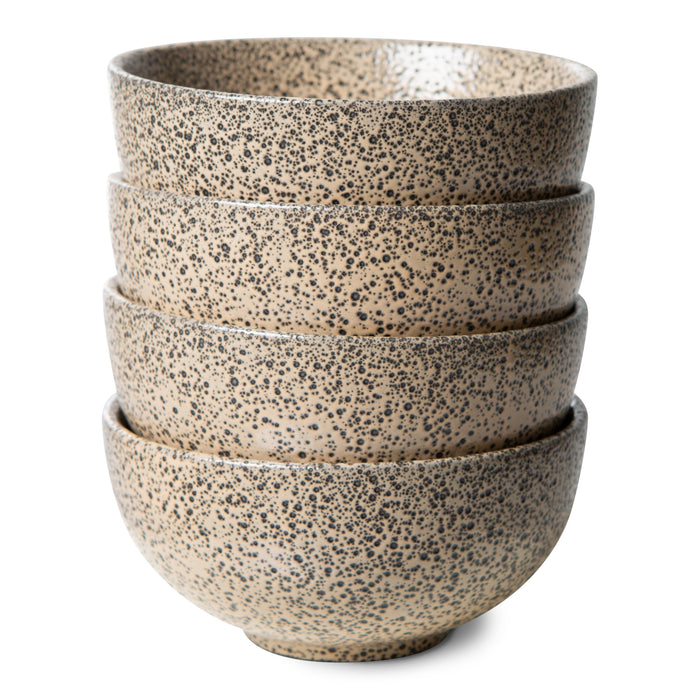 HKliving Gradient Ceramics Kom Ø 13 cm - Set van 4