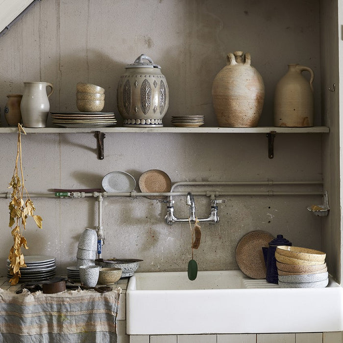 HKliving Gradient Ceramics Kom Ø 13 cm - Set van 4