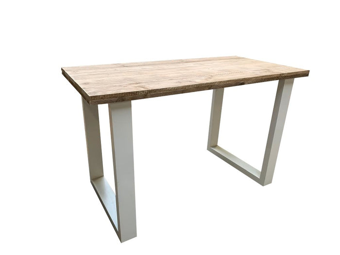 Wood4you - Bartafel New England steigerhout 200Lx110Hx74D cm wit