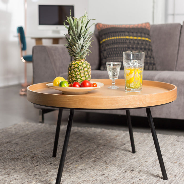 Zuiver Oak Tray Salontafel Ø 78 cm