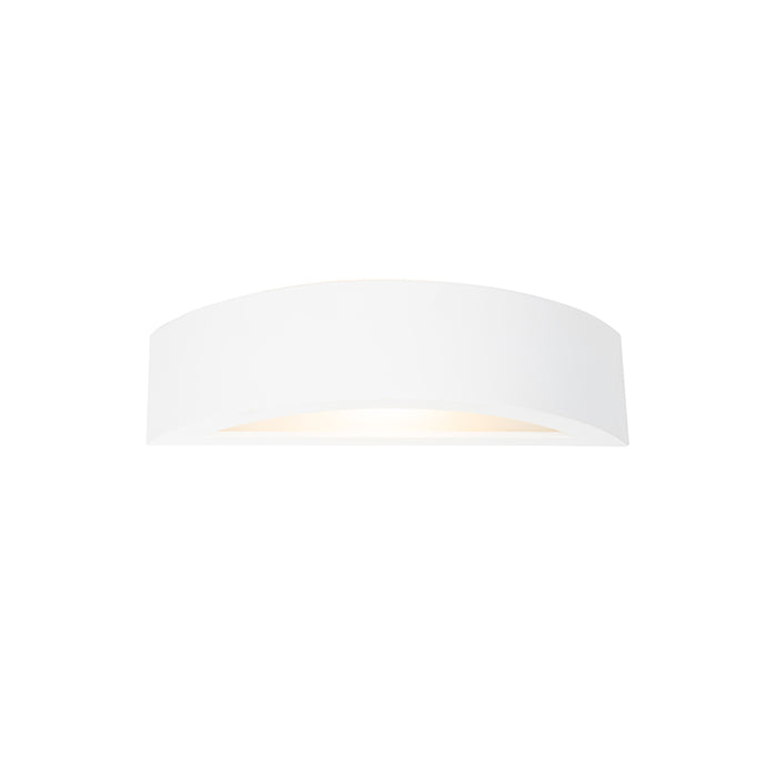QAZQA Landelijke wandlamp gips wit - Aurel Novo