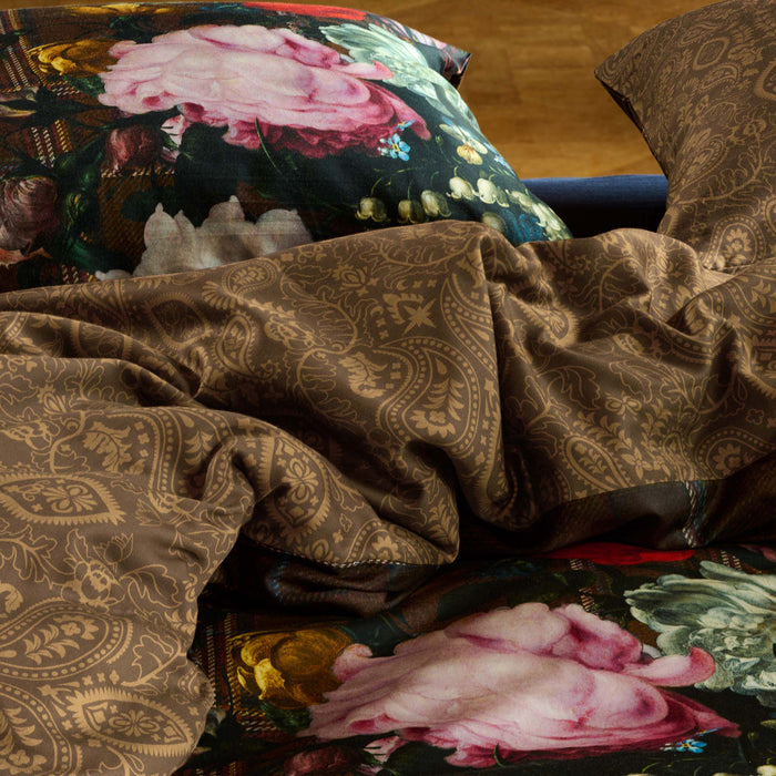 Essenza Beautiful Bouquet Kussensloop 60 x 70 cm - Bruin