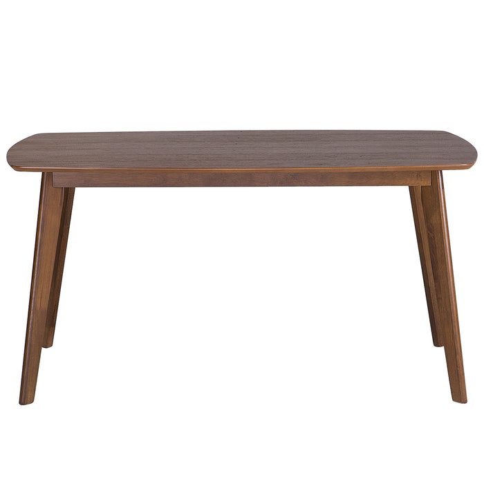 Beliani - IRIS - Eettafel - Donkere houtkleur - 90 x 150 cm - MDF