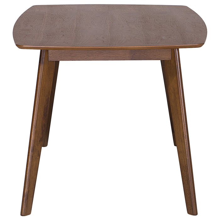 Beliani - IRIS - Eettafel - Donkere houtkleur - 90 x 150 cm - MDF