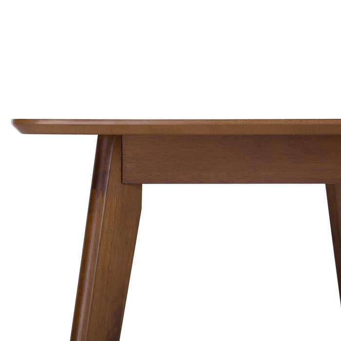 Beliani - IRIS - Eettafel - Donkere houtkleur - 90 x 150 cm - MDF