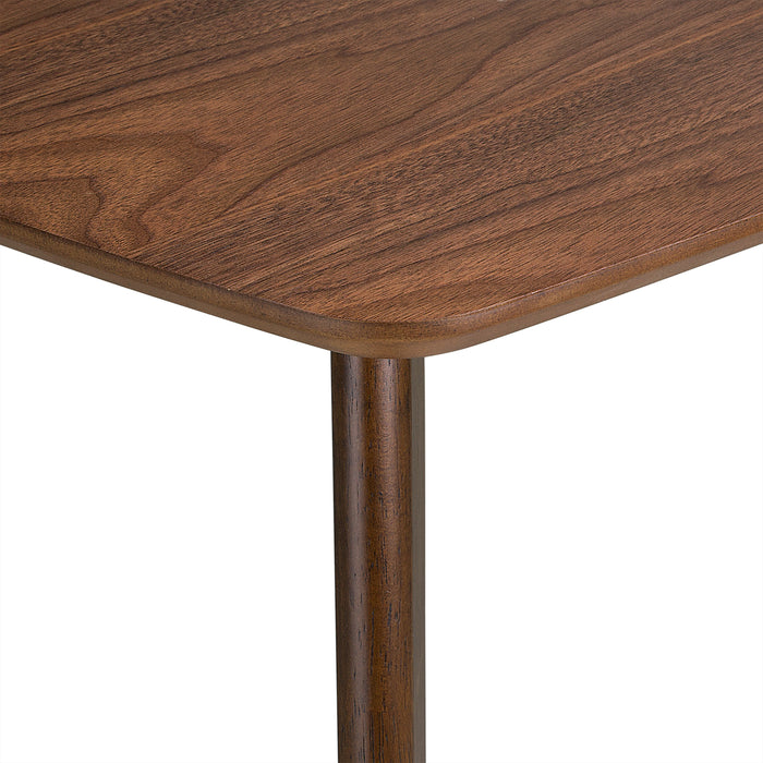 Beliani - IRIS - Eettafel - Donkere houtkleur - 90 x 150 cm - MDF