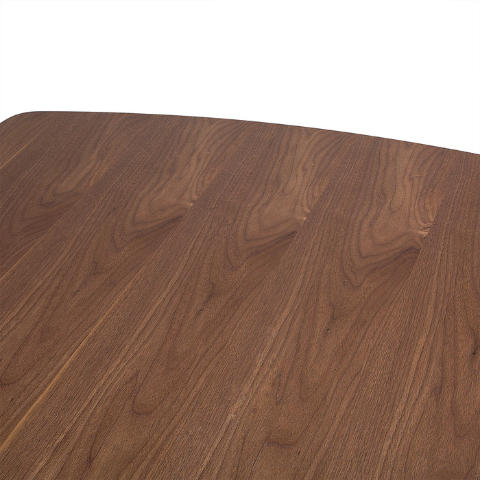 Beliani - IRIS - Eettafel - Donkere houtkleur - 90 x 150 cm - MDF