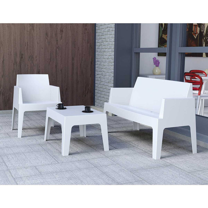 Garden Impressions Box tuinbank L138 cm the original - wit