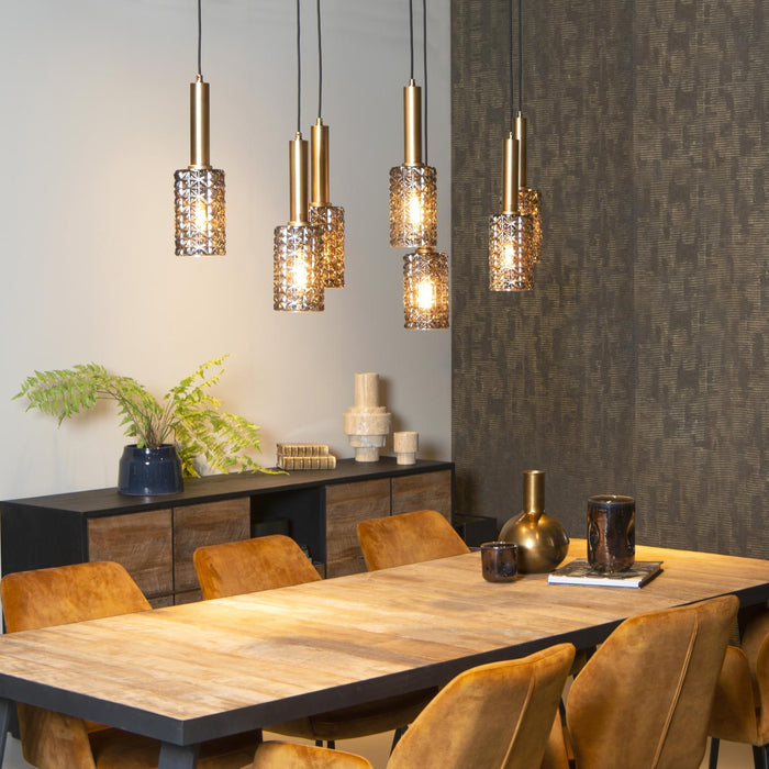 Lucide CORALIE Hanglamp - Mat Goud | Messing