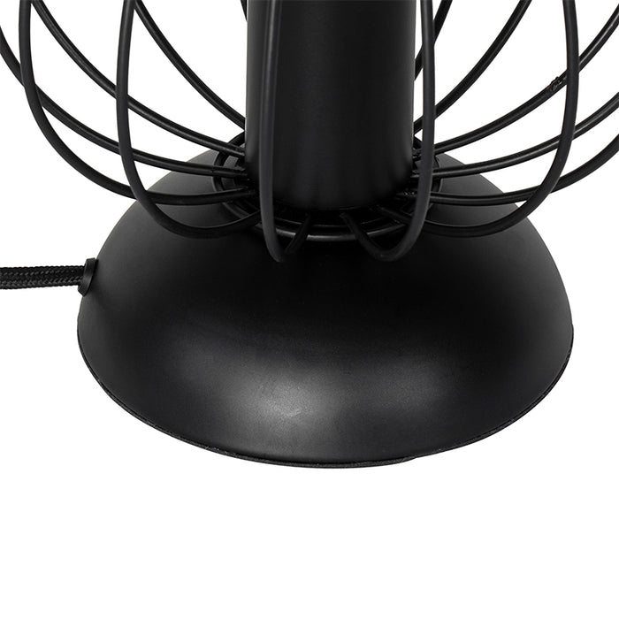 QAZQA Moderne tafellamp zwart draad - Palica