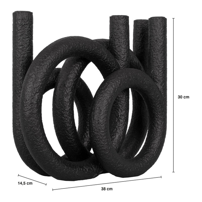 present time Kandelaar Rings - Zwart