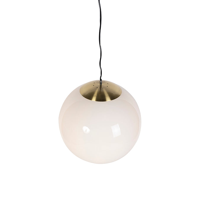 QAZQA Scandinavische hanglamp opaal glas 50 cm - Ball 50