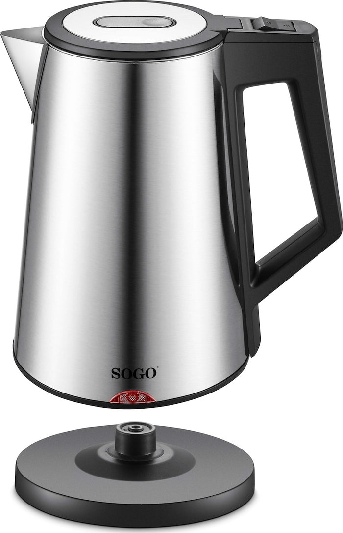 Sogo Rvs Waterkoker Deluxe Met Warmhoudfunctie - 1.7L