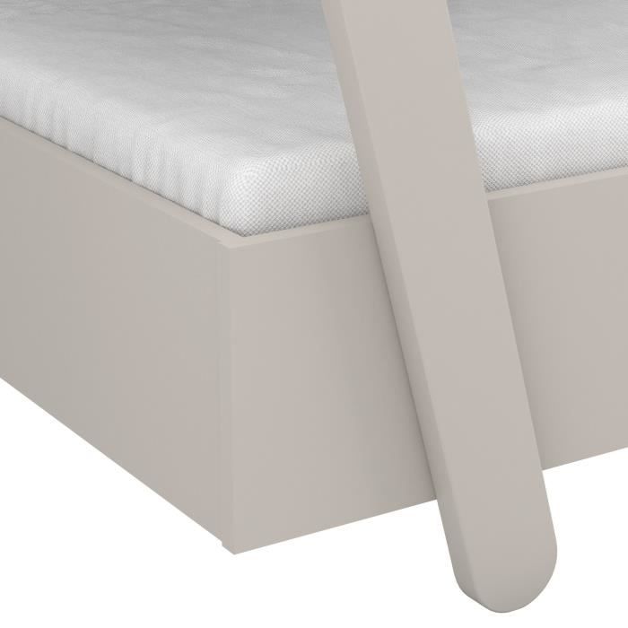 DEMEYERE Kinderhutbed - Mdf - Grijs - Inclusief bedbodem - 90x200 cm