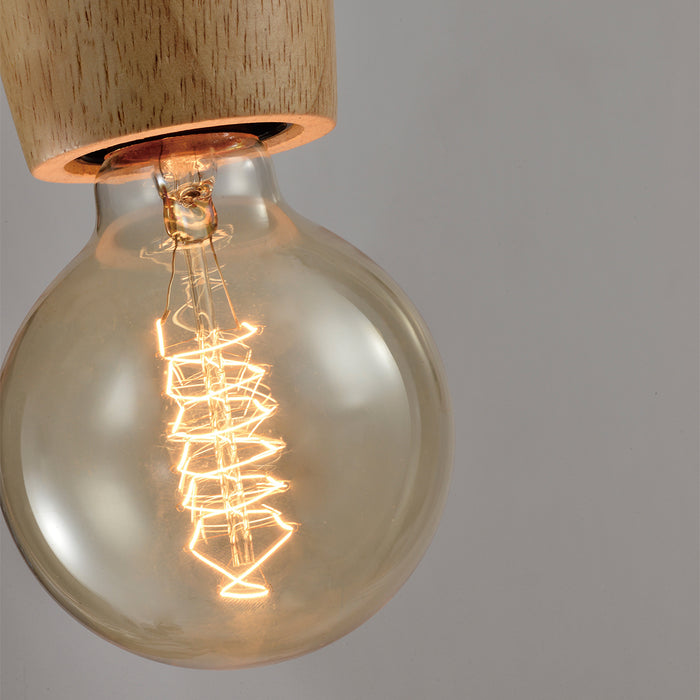 QUVIO Hanglamp hout - QUV5043L-WOOD