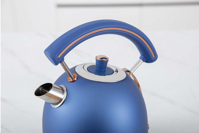 Buccan - Retro Waterkoker - Dome - Blauw Rose