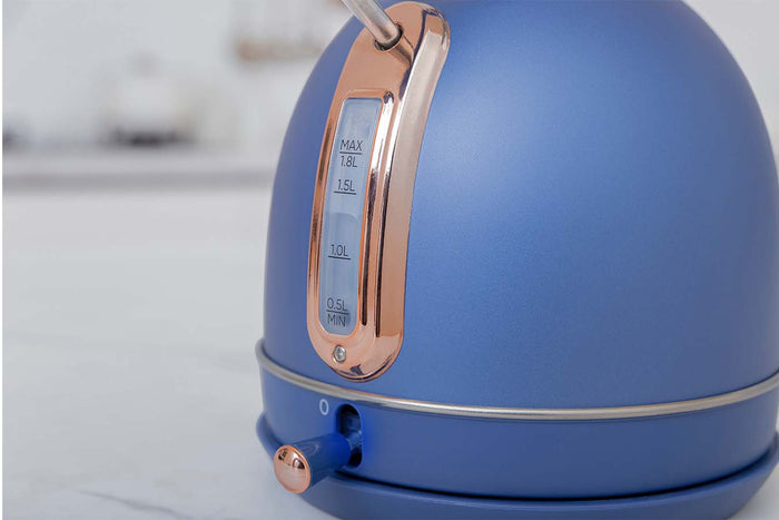 Buccan - Retro Waterkoker - Dome - Blauw Rose