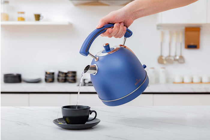 Buccan - Retro Waterkoker - Dome - Blauw Rose