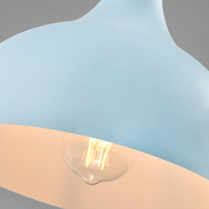 QUVIO Hanglamp rond blauw - QUV5136L-BLUE