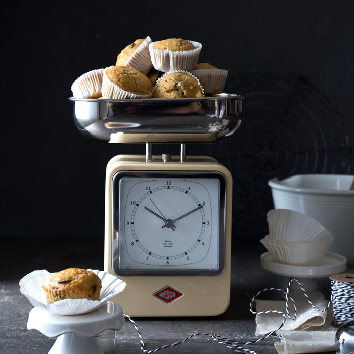 Wesco Keukenweegschaal met Klok