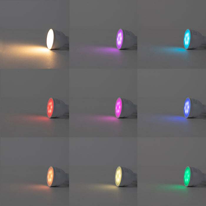 QAZQA Smart design hanglamp zwart incl. wifi GU10 lichtbron - Tuba