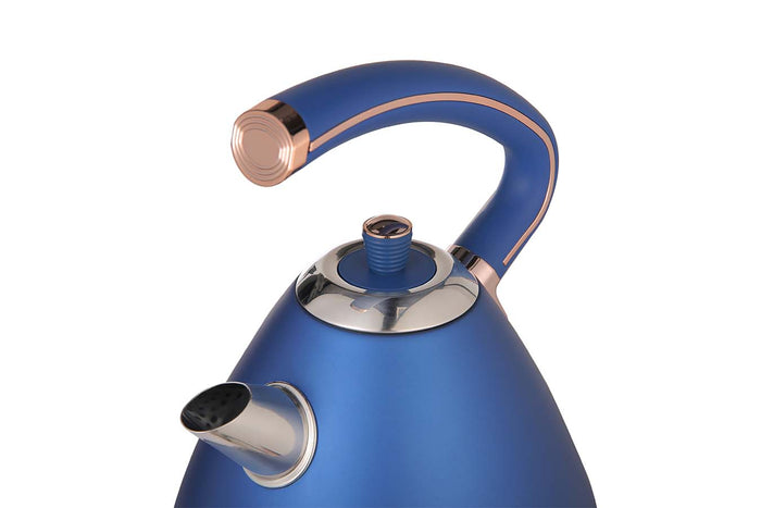 Buccan - Retro Waterkoker - Pyramid - Blauw Rose