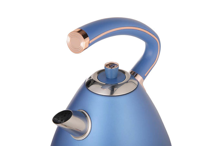 Buccan - Retro Waterkoker - Pyramid - Blauw Rose