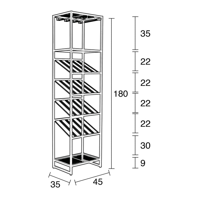 Zuiver Cantor Wijnrek