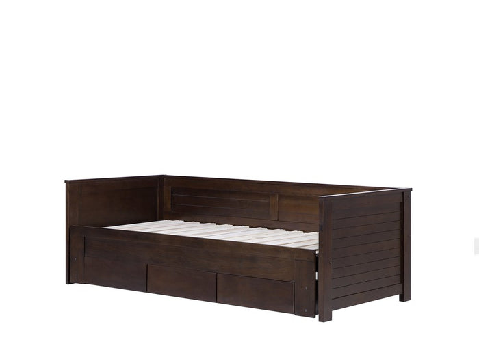 Beliani-CAHORS-Onderschuifbed-Donkerbruin-90 x 200 cm-Rubberhout
