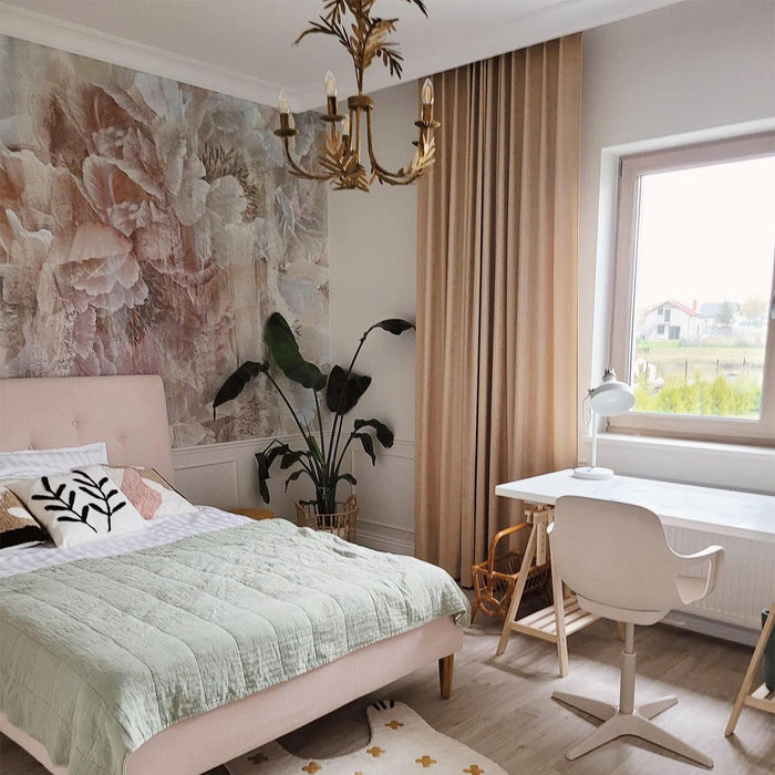 QAZQA Vintage kroonluchter goud 5-lichts - Botanica