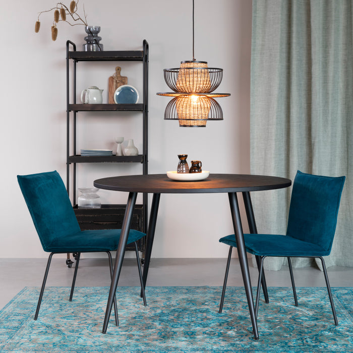 by fonQ Nout Eettafel - Ø 110 cm - Zwart